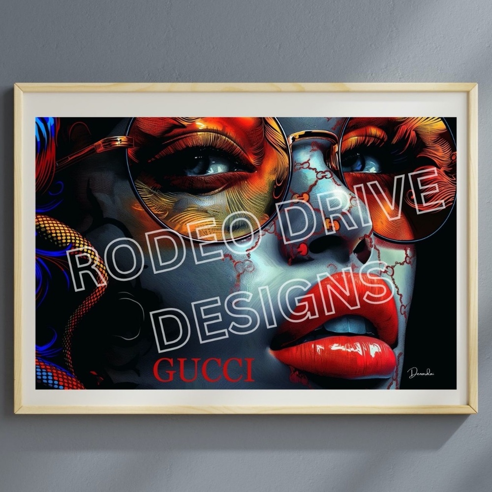 GUCCI WALL ART 17"X11" GUCCI FASHION ART GUCCI PRINT